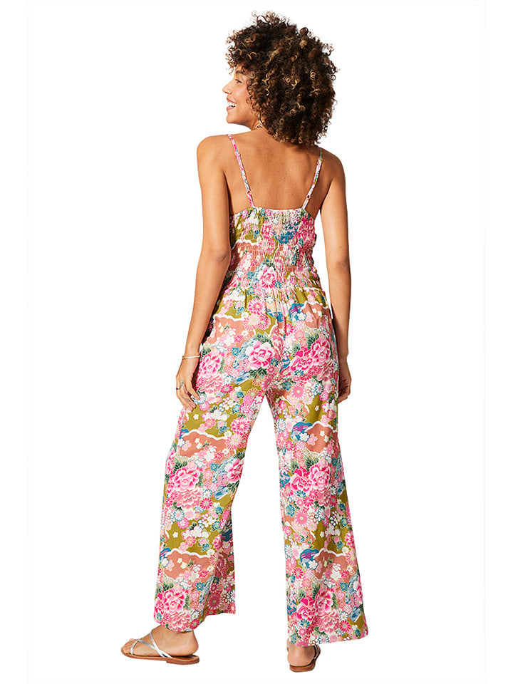 Aller Simplement Jumpsuit in Rosa/ Grün/ Blau günstig kaufen