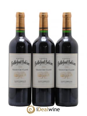 Château Bellefont-Belcier Grand Cru Classé  2006 - Lot de 3 Bouteilles