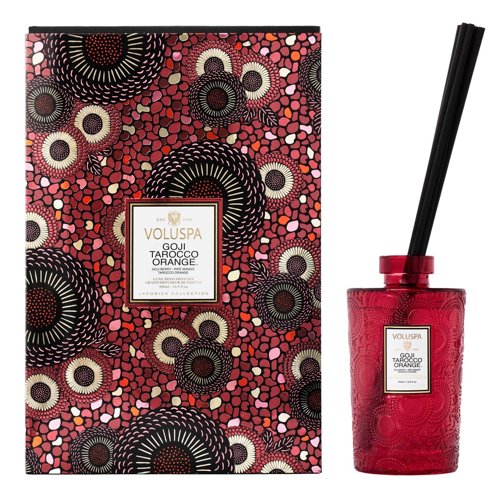 voluspa Goji Tarocco Orange 500mL REED DIFFUSERSet COFFRET DIFFUSEUR