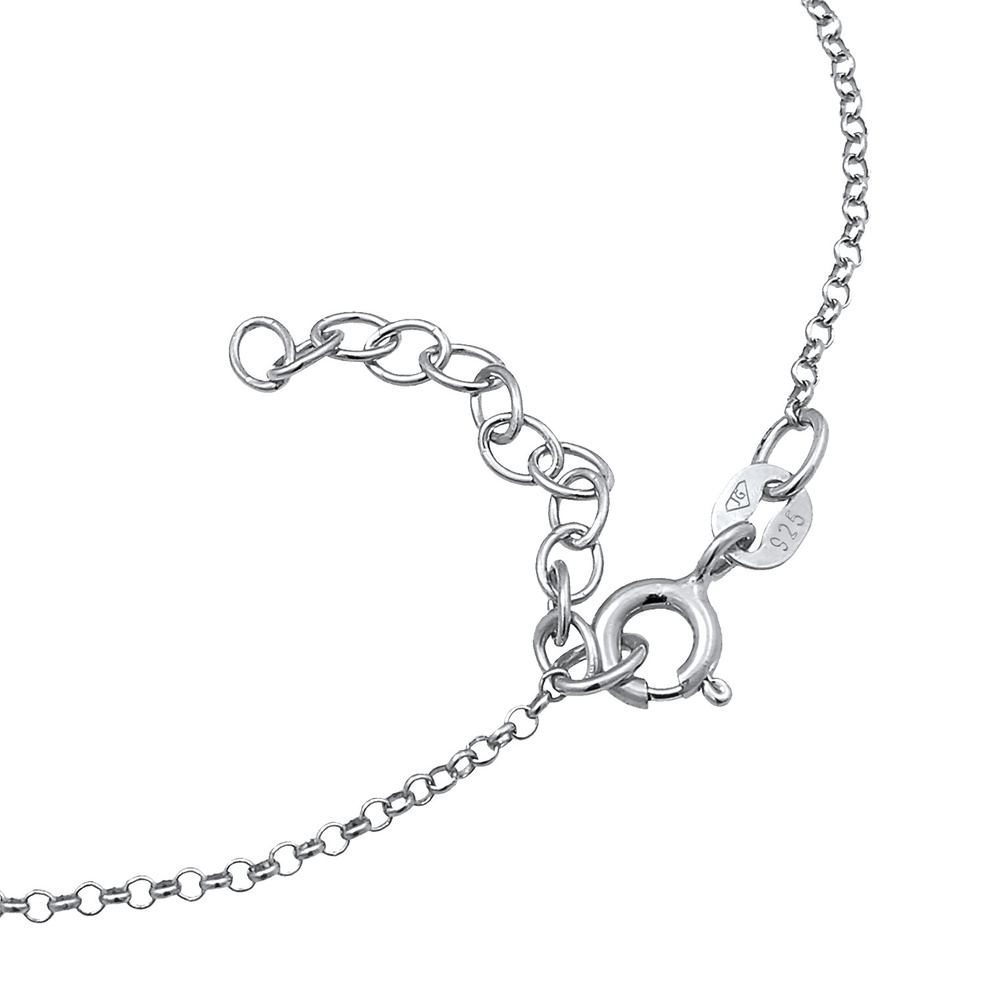 Elli Elli Bracelet Femmes pendentif lettre A Basique en argent sterling 925 Bracelet