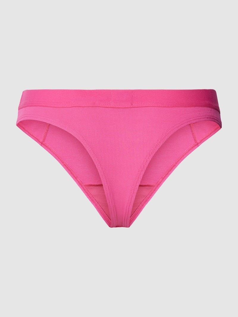 String mit Label-Detail Modell 'RIB' in pink