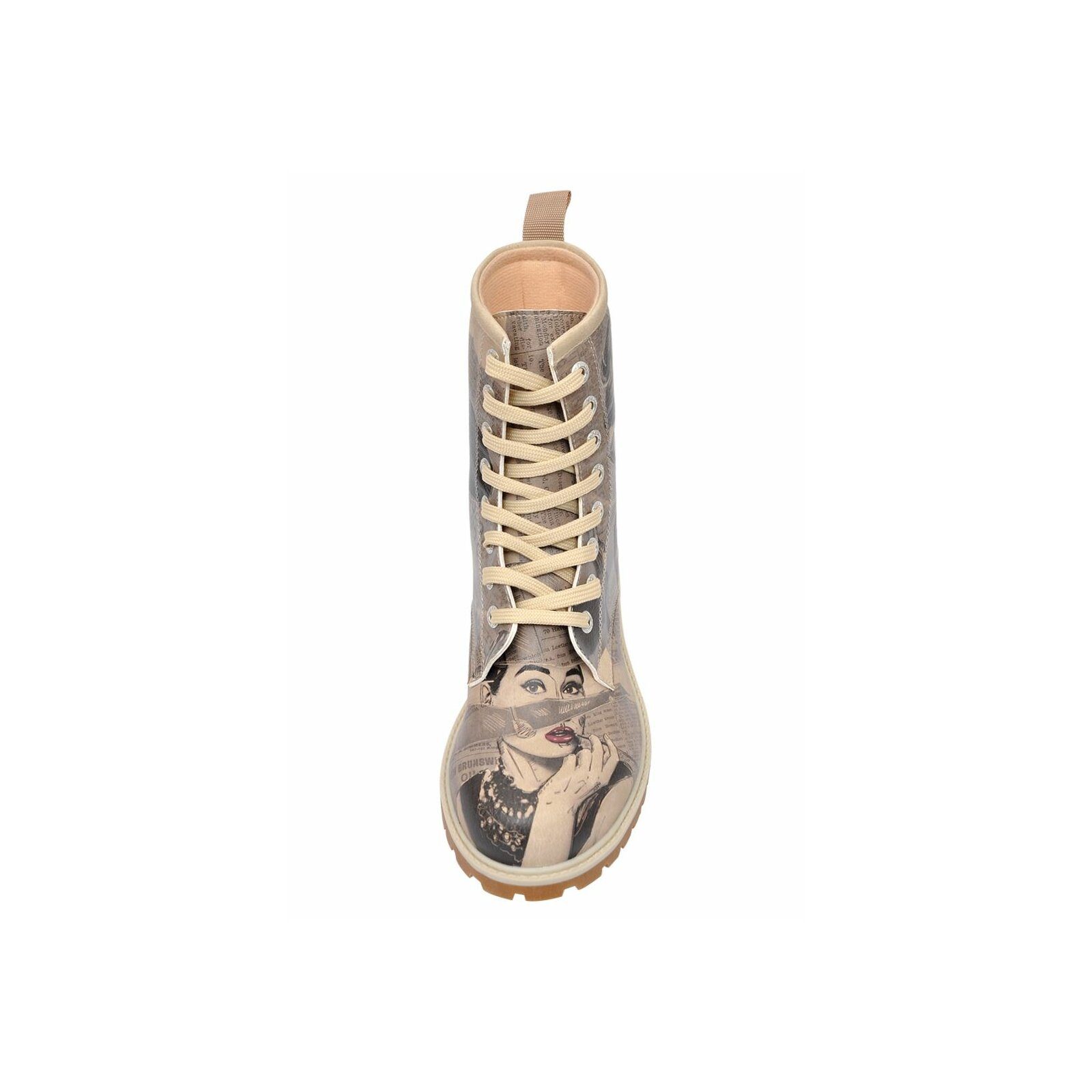 DOGO Damen Boots Schnürboots Vegan