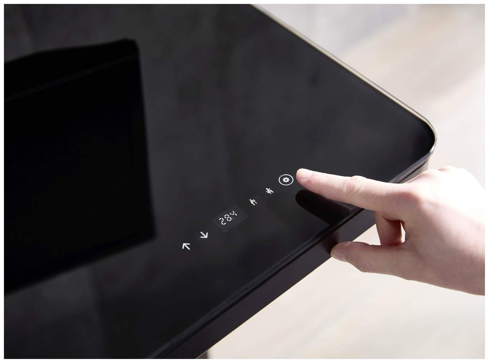 Bega Consult Computertisch Elektrisch verstellbarer Schreibtisch Stehtisch LIFT4HOME schwarz