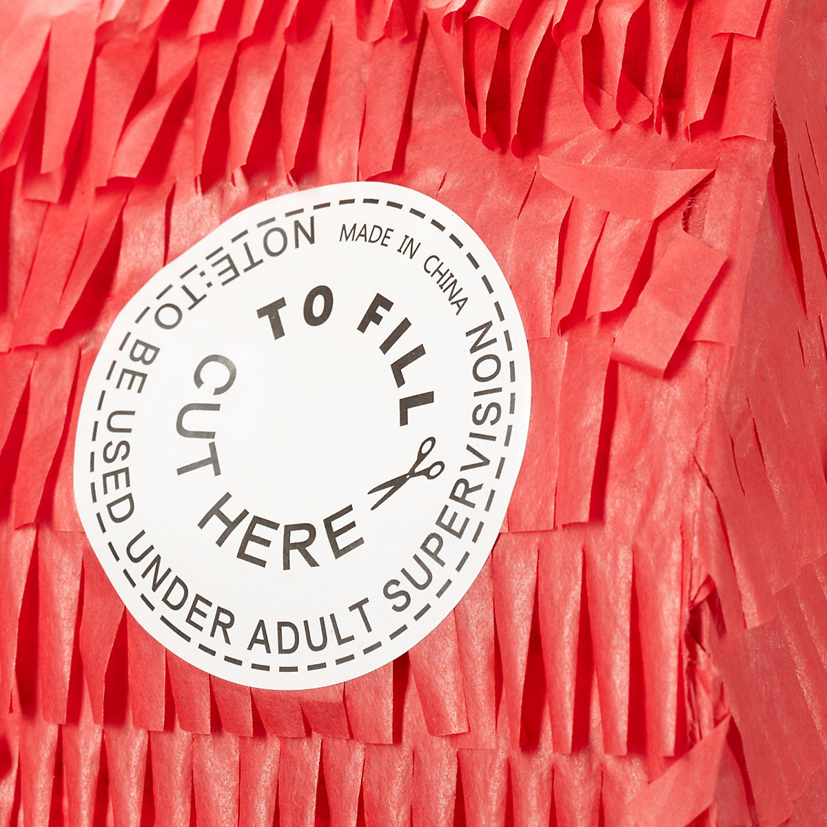 Rote Pinata in Herz-Form