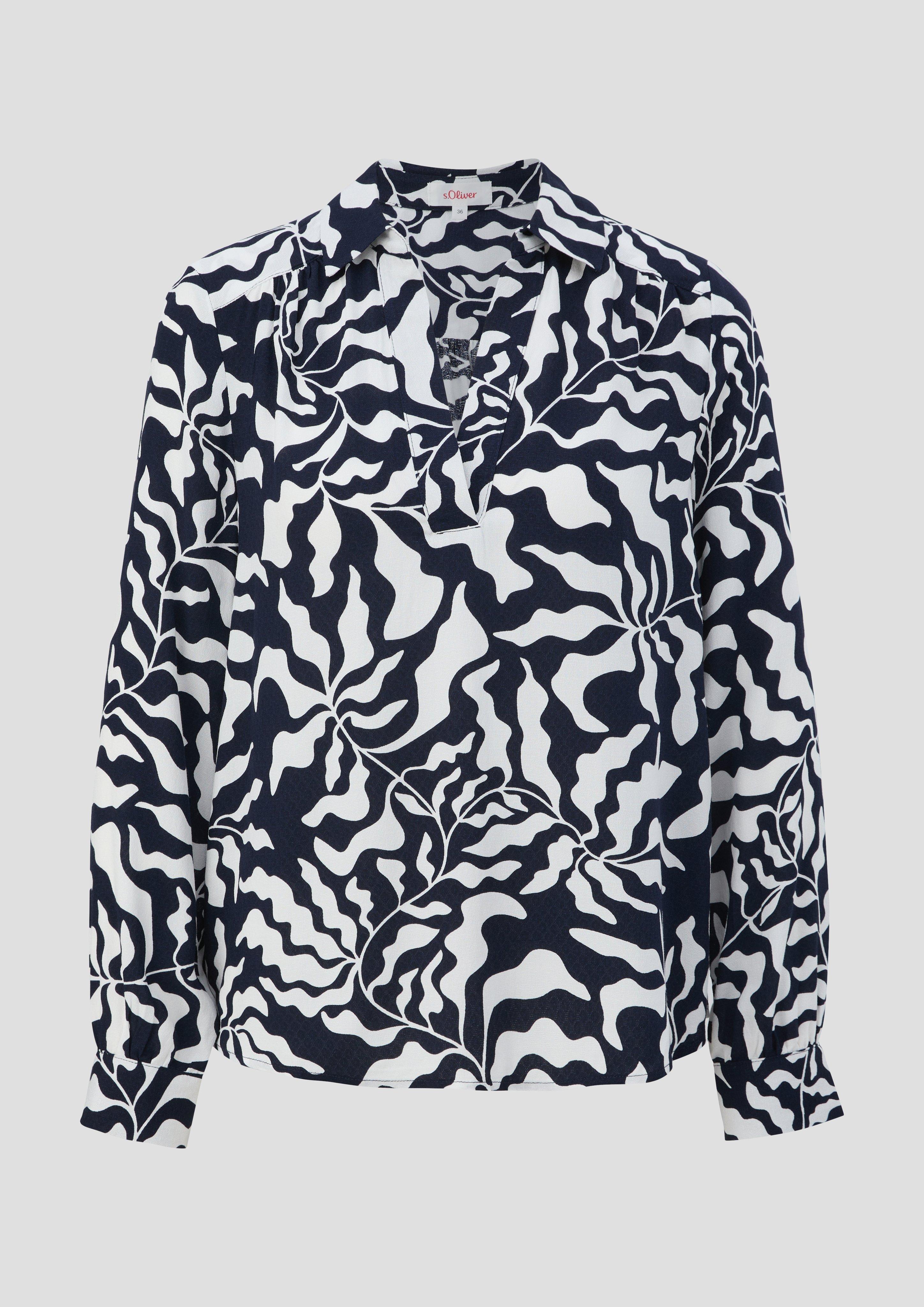 Viskosebluse mit V-Ausschnitt  2145123-59A1