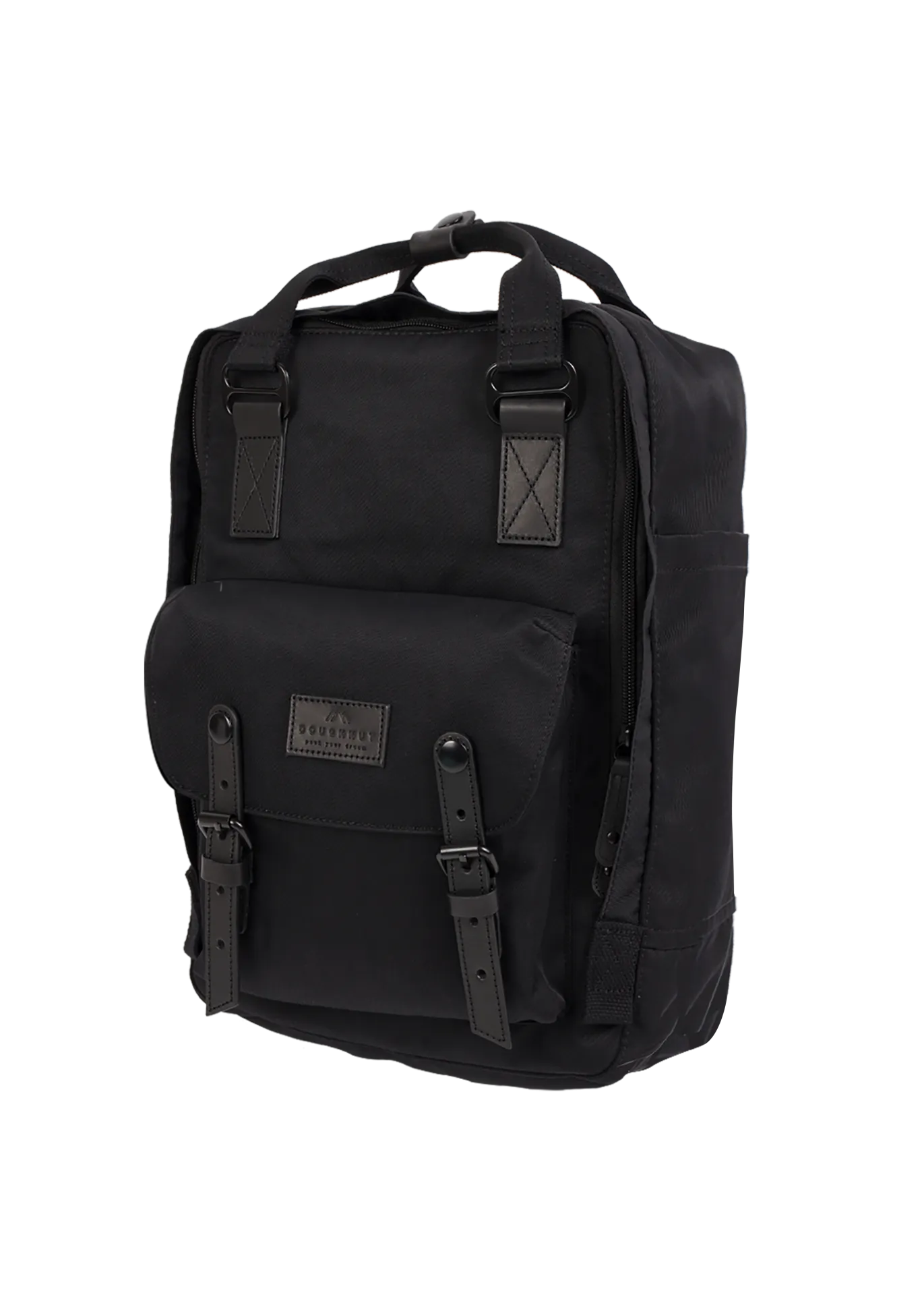 Doughnut Macaroon Black Backpack - black