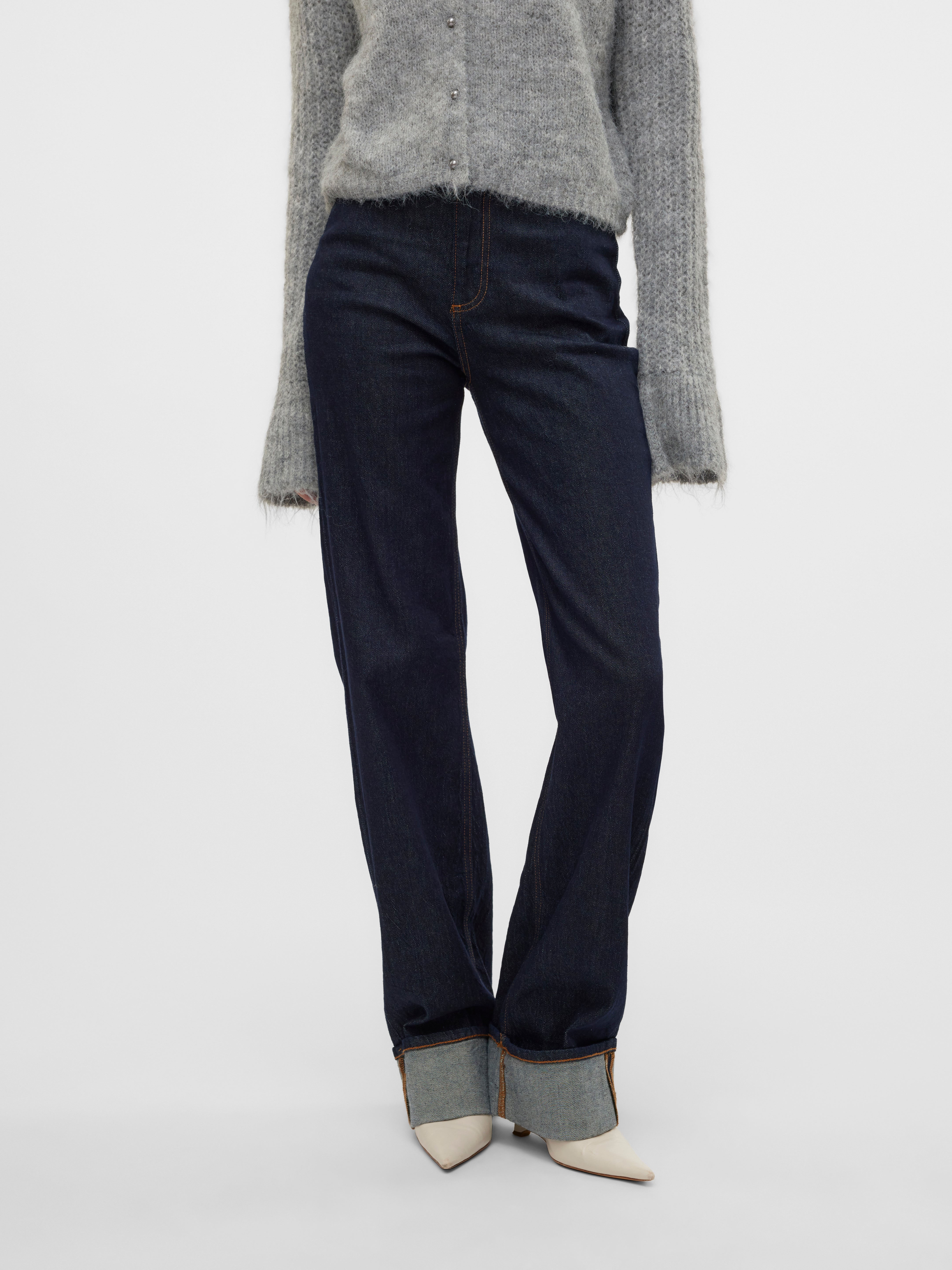 VMTESSA Hohe Taille Weiter Beinschnitt Jeans