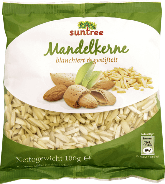 Suntree Mandelkerne blanchiert & gestiftelt