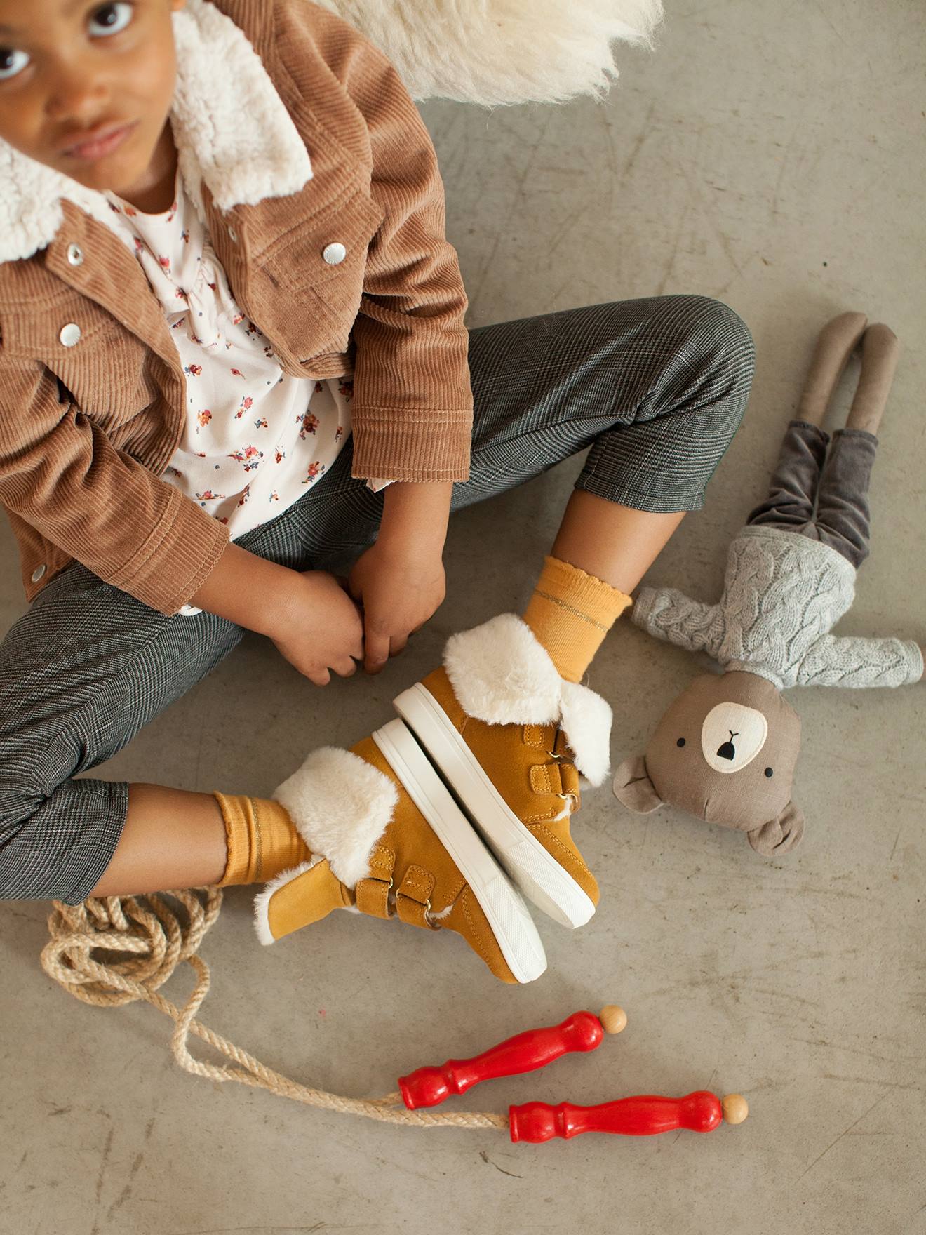 Vertbaudet Mädchen Winterboots, variabel tragbar - camelfarben