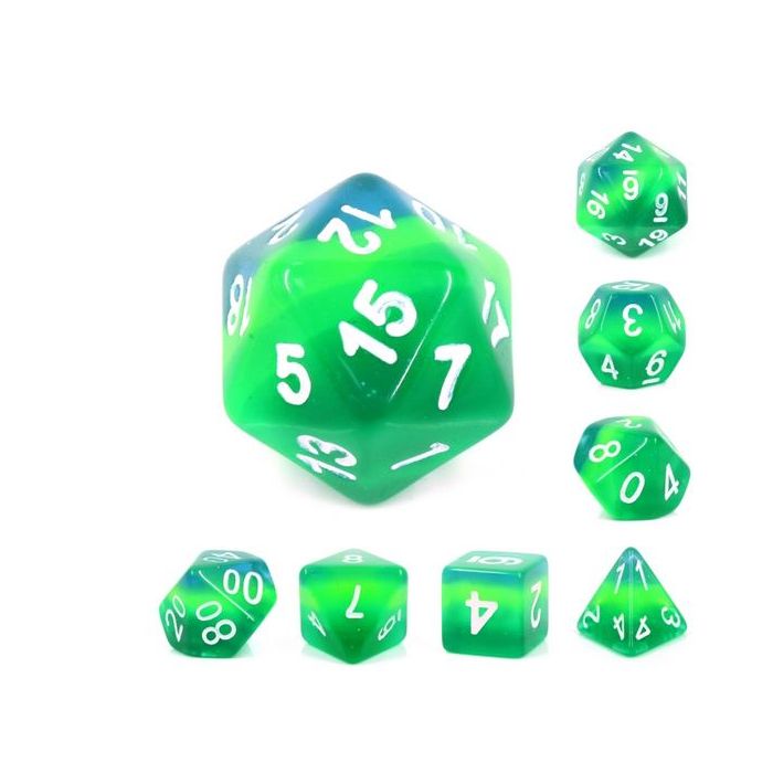 Green translucent layer dice