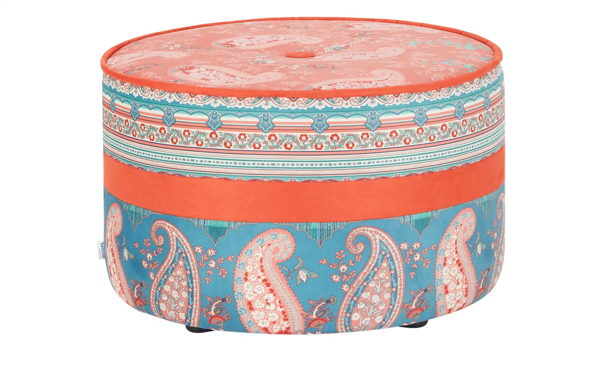 bassetti by SCHRÖNO Pouf aus Velours Tino