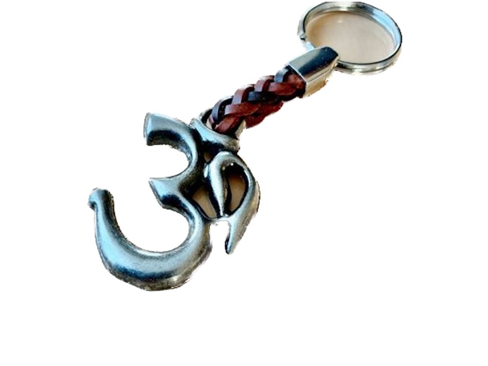 LK Trend & Style Schlüsselanhänger Symbole aus Metal, geflochtenem Leder und Schlüsselring, tierische sowie keltische Kraft Symbole