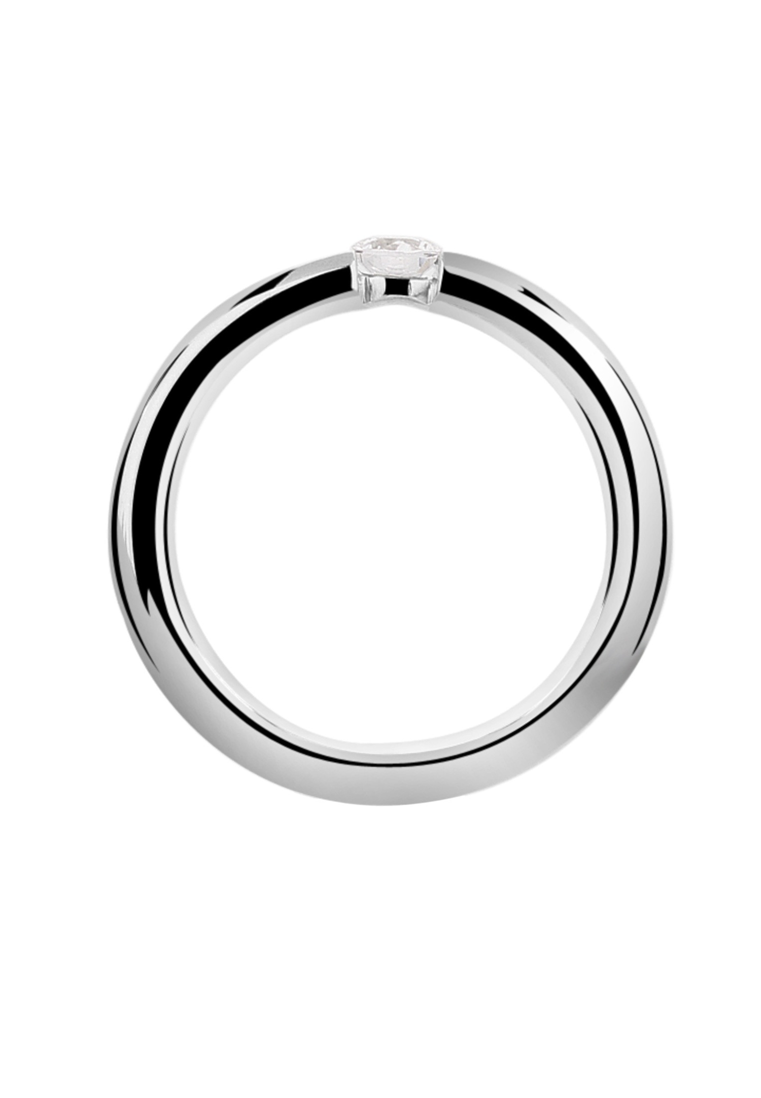 Nenalina elegant forlovelsesring for kvinner med kubiske zirkoniakrystaller i 925 sterlingsølv