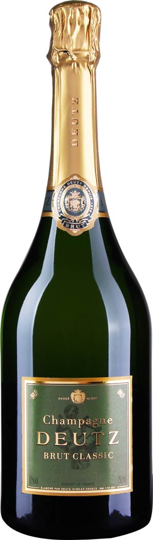 6er Champagne Deutz Brut Classic in Holzkiste