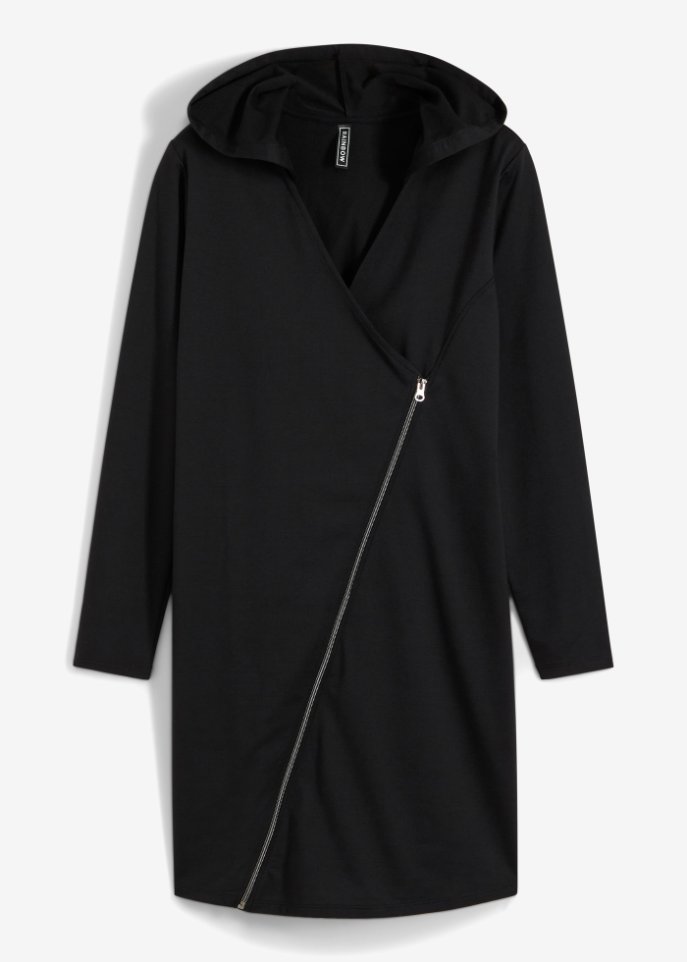Kleid mit Reißverschluss und Kapuze