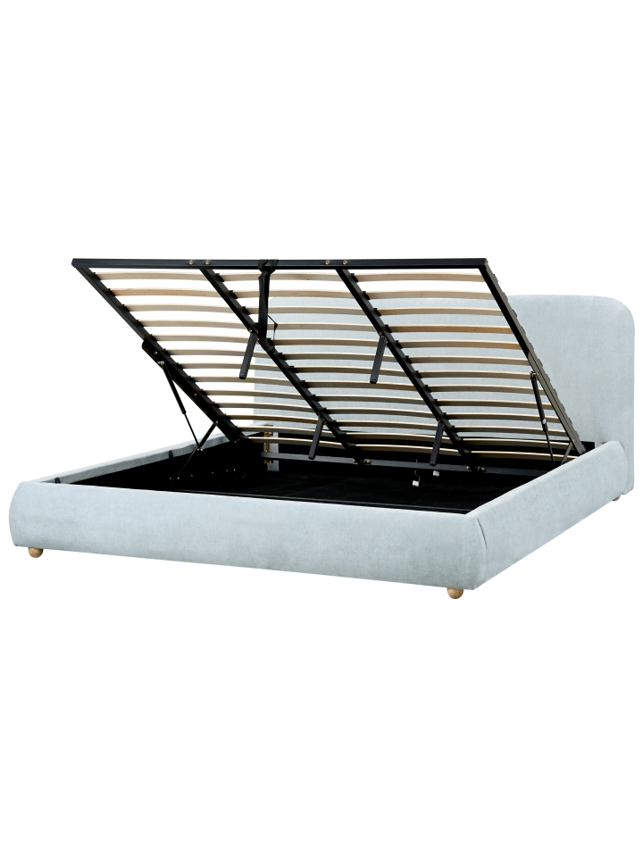 Beliani Doppelbett BLAGNAC in Blau - (W) 200 x (H) 98 x (L) 228 cm günstig kaufen onesize