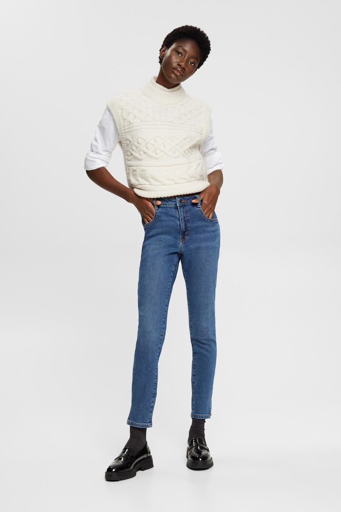 Skinny Jeans mit hohem Bund