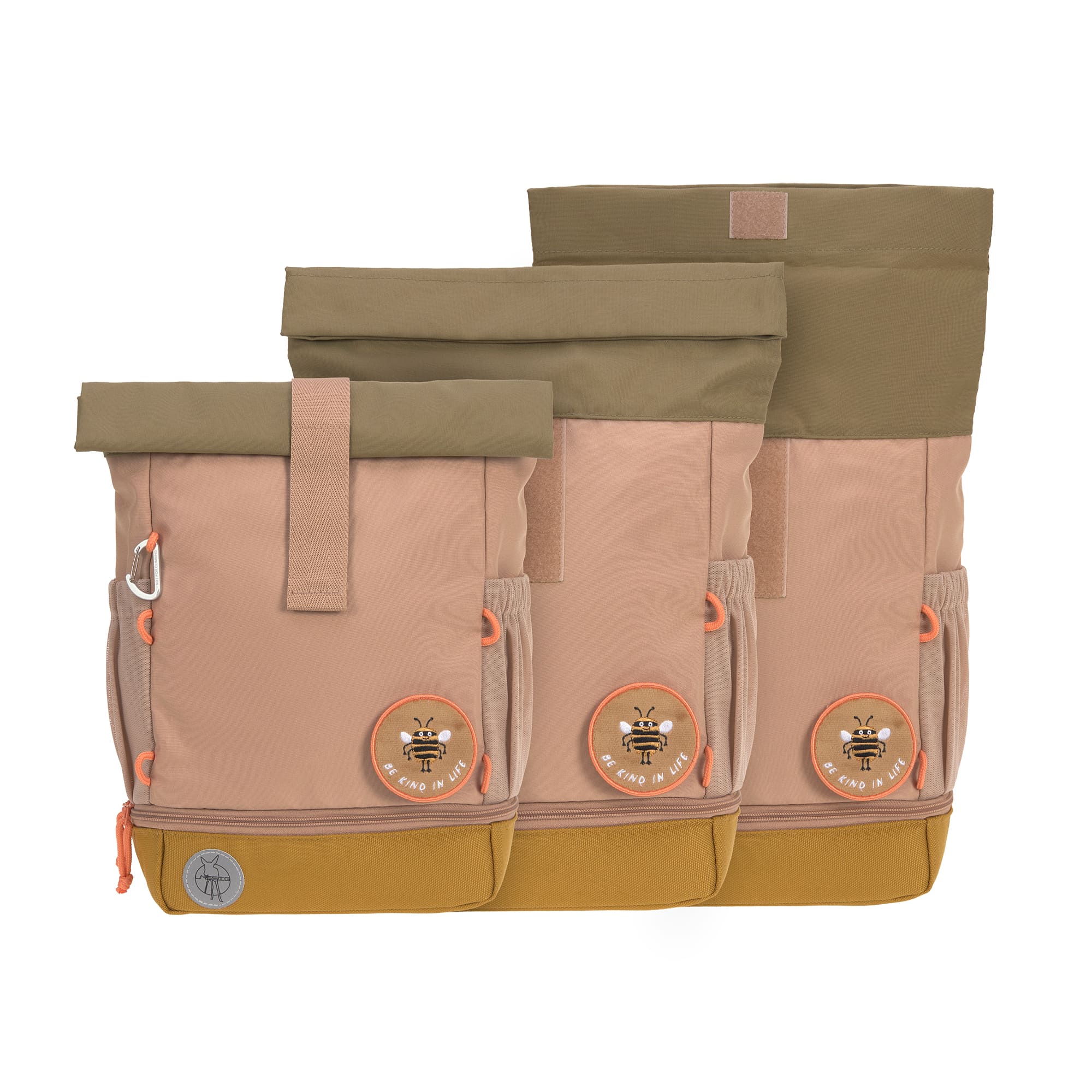 Kindergartenrucksack Rolltop - Nature, Braun