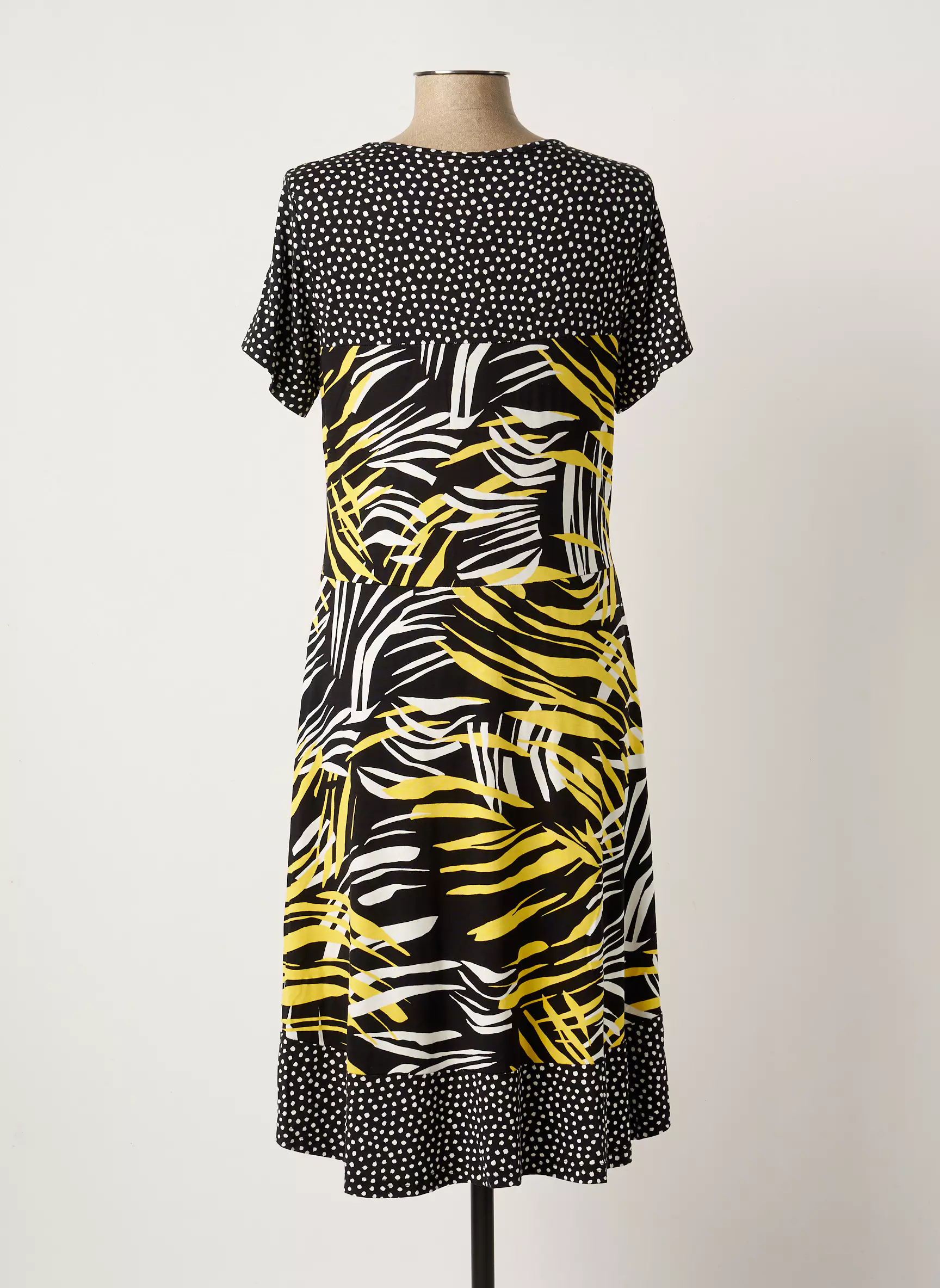 Telmail Robes Mi Longues Femme couleur noir