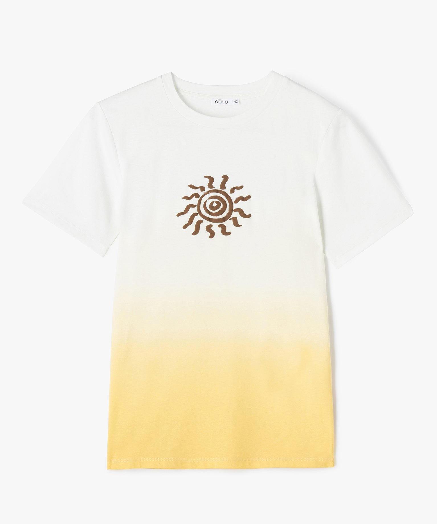 Tee-shirt à manches courtes coloris tie and dye Garçon imprime | GEMO