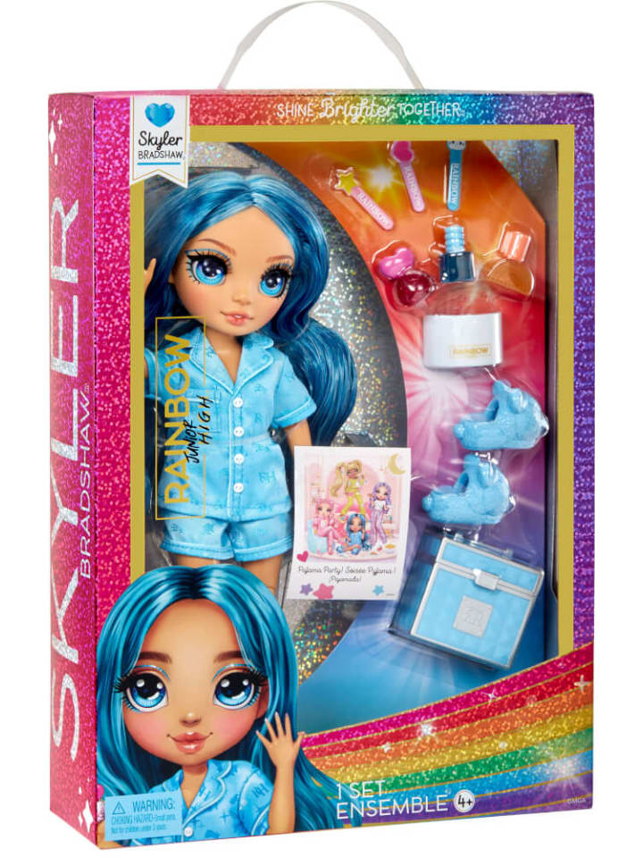 Rainbow High Modepuppe Junior High PJ Party Fashion - Skyler (Blau), ab 6 Jahre günstig kaufen onesize