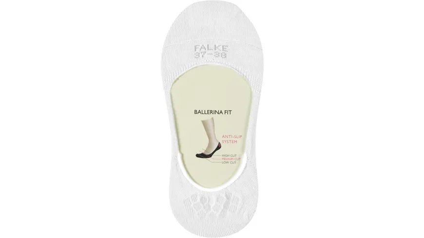 FALKE Damen Füßlinge Step Medium Cut white (2000)