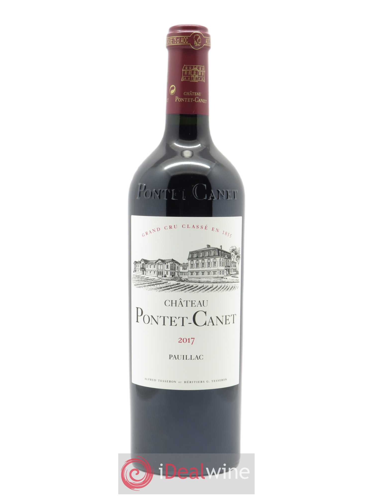 Château Pontet Canet 5ème Grand Cru Classé (CBO à partir de 6 bts) 2017 - Lot de 1 Bouteille
