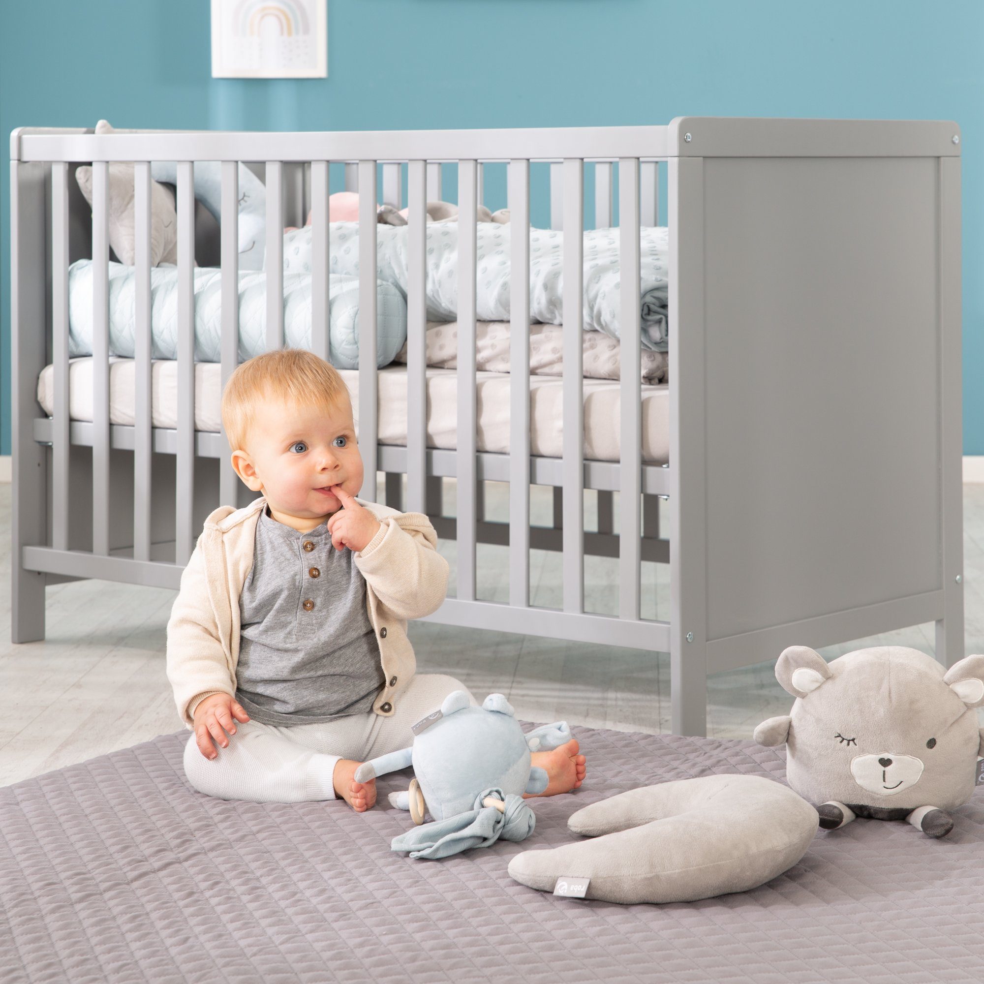 Babybettwäsche Lil Planet, roba®, 2-teilige Bettwäsche