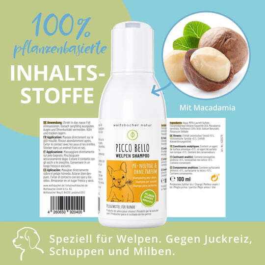 Wolfsbacher Natur Fellpflege Wolfsbacher Natur Welpen Shampoo pH-Neutral
