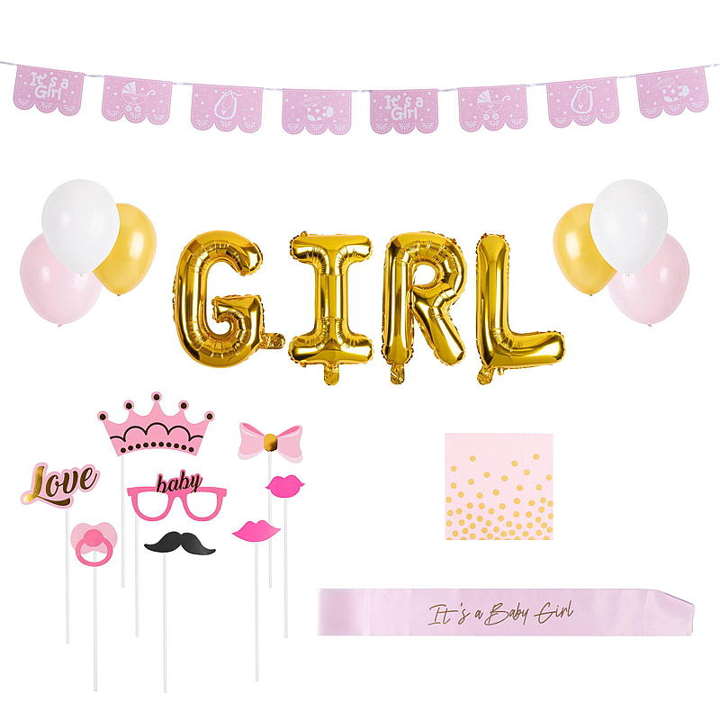 Giform Babyshower partysett rosa