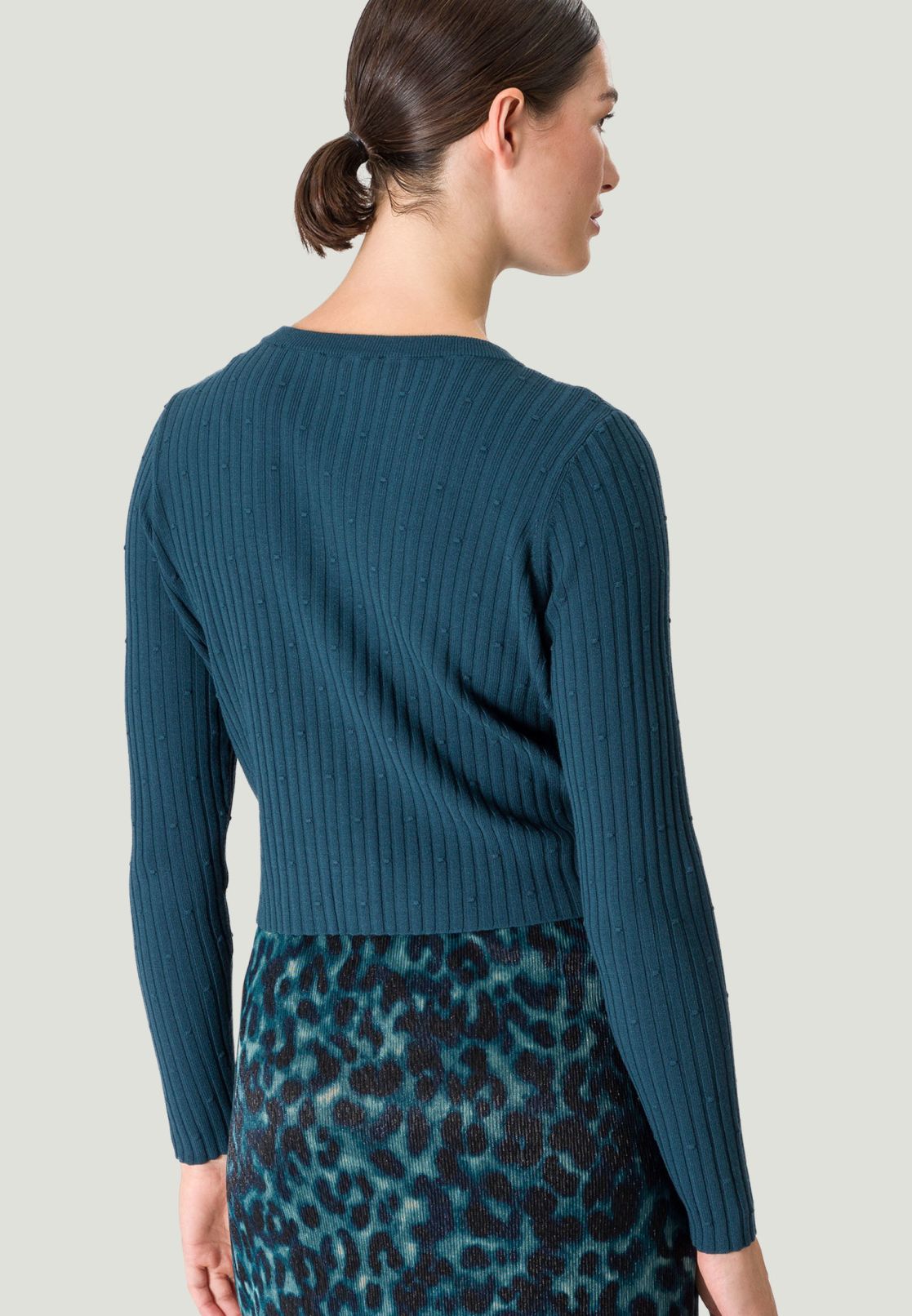 Strickjacke mit Rundausschnitt