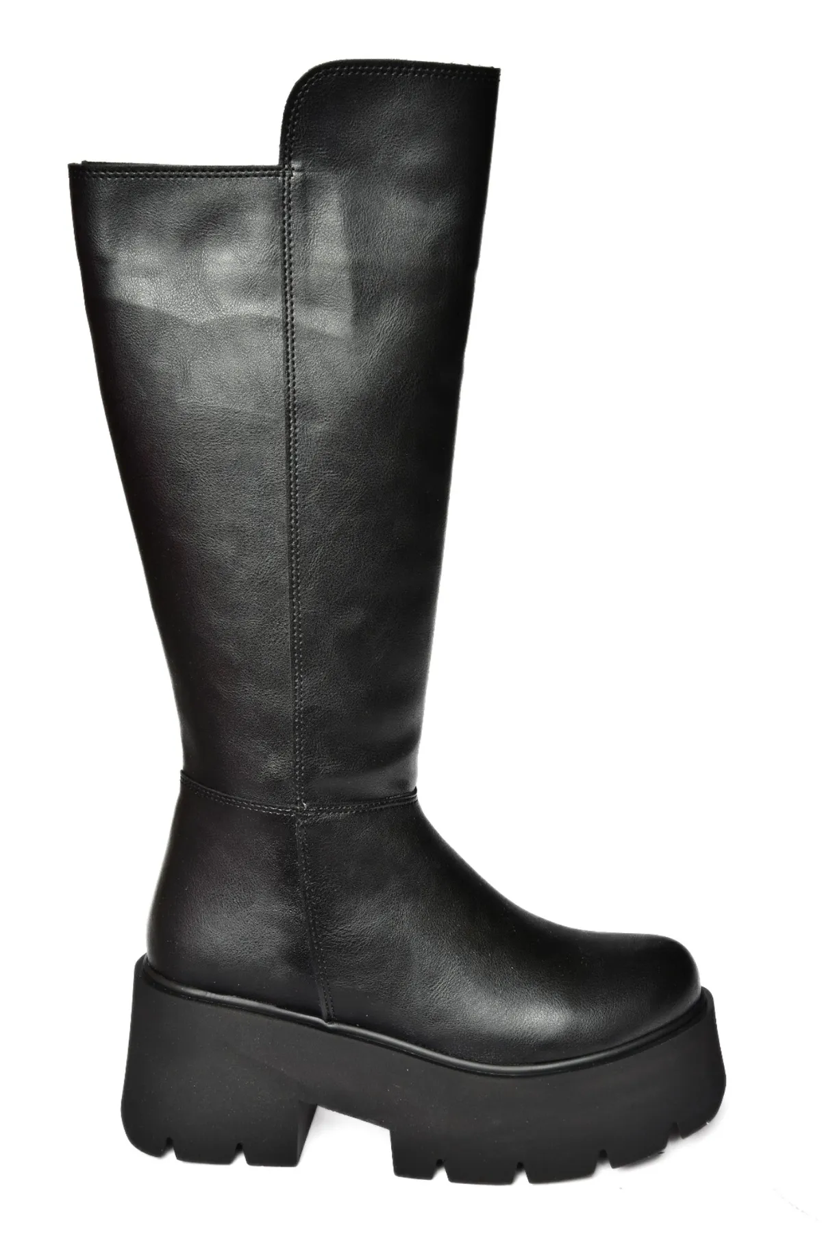 Fox Shoes  Schwarze Kunstlederstiefel für Damen J820060309