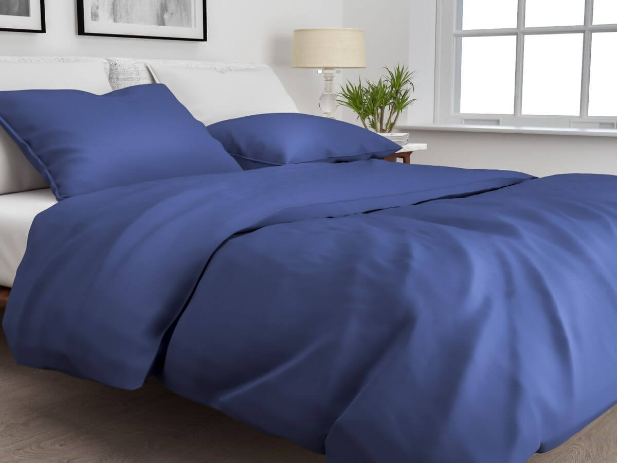 Zo!Home Bettwäsche Satinado Navy Blue 135 x 200 cm