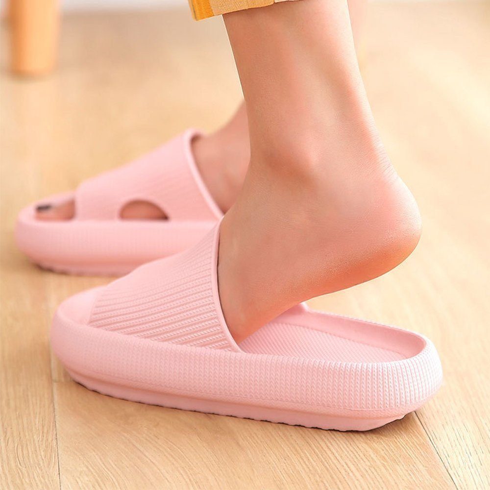 SOTOR Badeschuhe 4CM dicke Sohle weiche Hausschuhe Hausschuhe Badeschuh Geeignet für Bad, Schlafzimmer, Wohnzimmer, Strand, Freizeit.