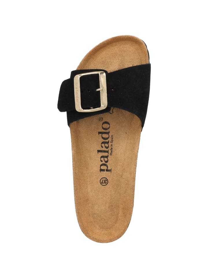 palado Pantoletten in schwarz velours günstig kaufen