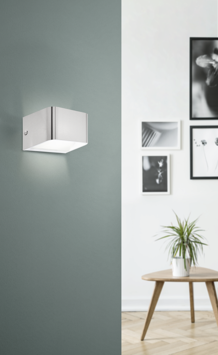 Eglo Wandleuchte Sania 4 Nickel-matt