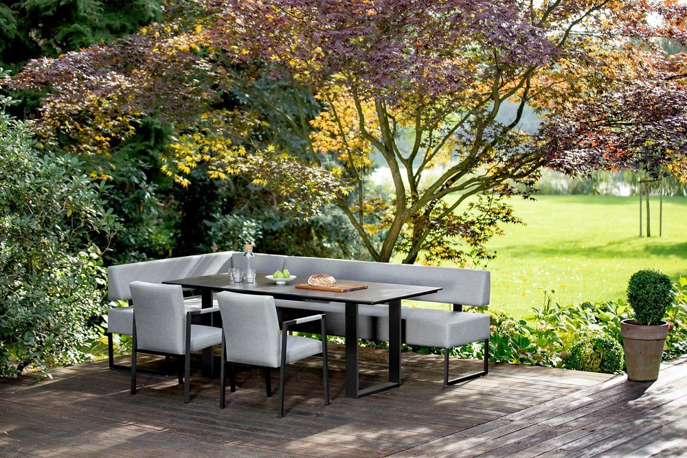 NIEHOFF GARDEN Gartentisch Niehoff Noah Tisch Aluminium Profilkufe Anthrazit/HPL (1)