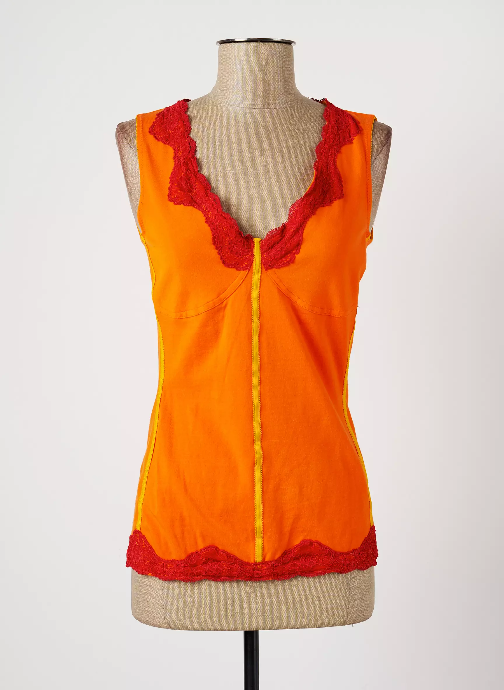 Nathalie Garcon Debardeurs Femme couleur orange