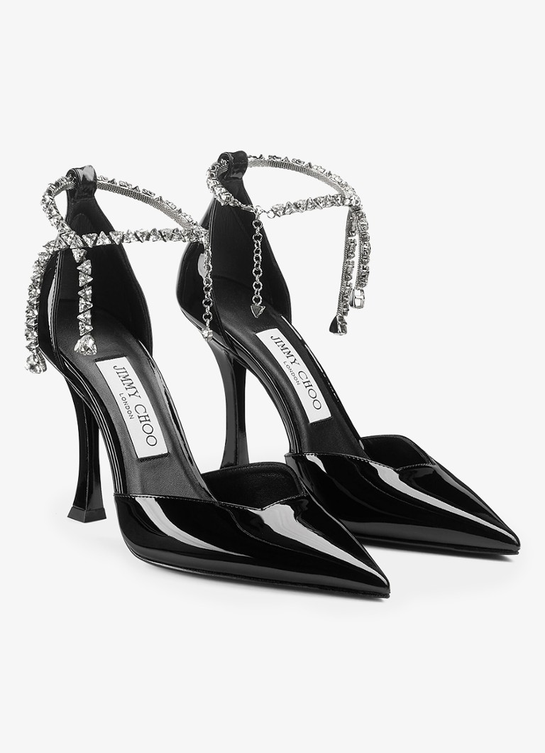 Jimmy Choo Stevie 100 -kiiltonahkaiset avokkaat