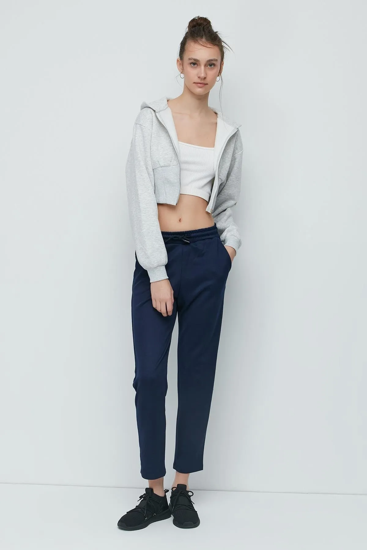 C&City  Jogginghose mit geradem Bein 801 Sax