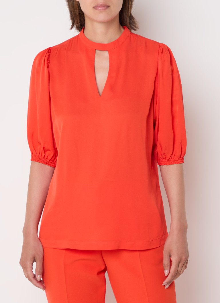 Claudia Sträter Tunic with keyhole and balloon sleeve
