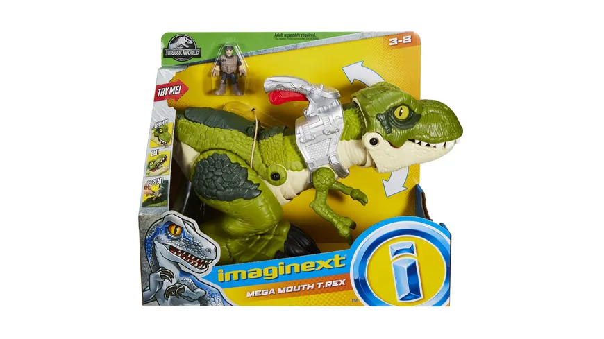 Fisher-Price Imaginext Jurassic World Hungriger T-Rex Dinosaurier-Spielzeug