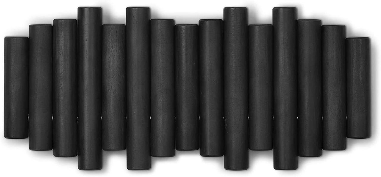 trends4cents Umbra Picket mit 5 Garderobenhaken schwarz 1011471-040 Garderobenleiste Wandhaken Kleiderhaken
