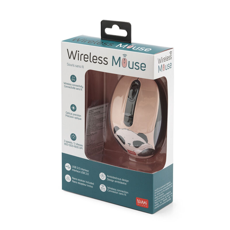 Mouse sem fio com receptor USB