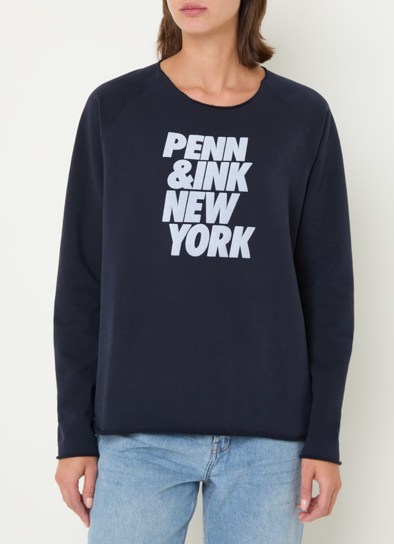 Pull Penn & Ink avec logo imprimé