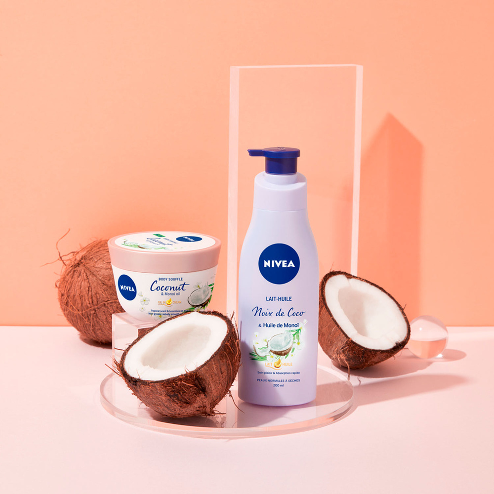 nivea Lait-huile Monoï et Noix de Coco Soin plaisir corps hydratant