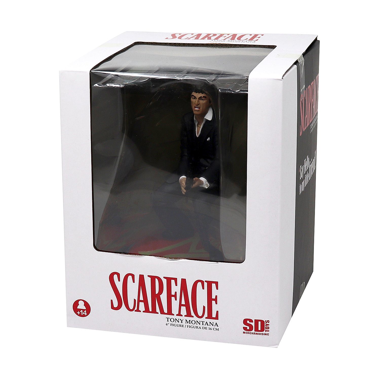 SEMIC Actionfigur Scarface Tony Montana Figur mit Maschinengewehr