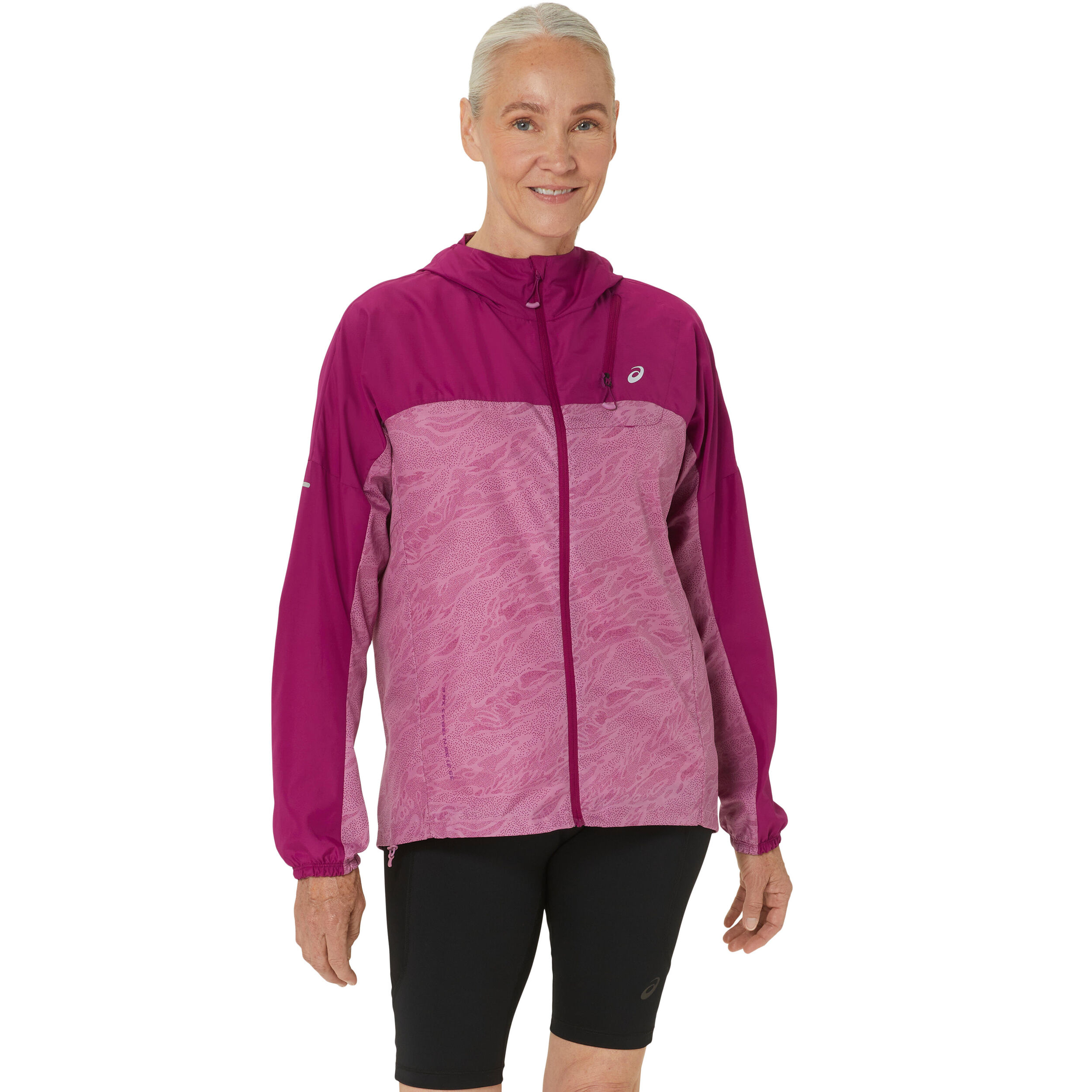 Fujitrail Packable Windbreaker Laufjacke Damen - Berry, Rosa