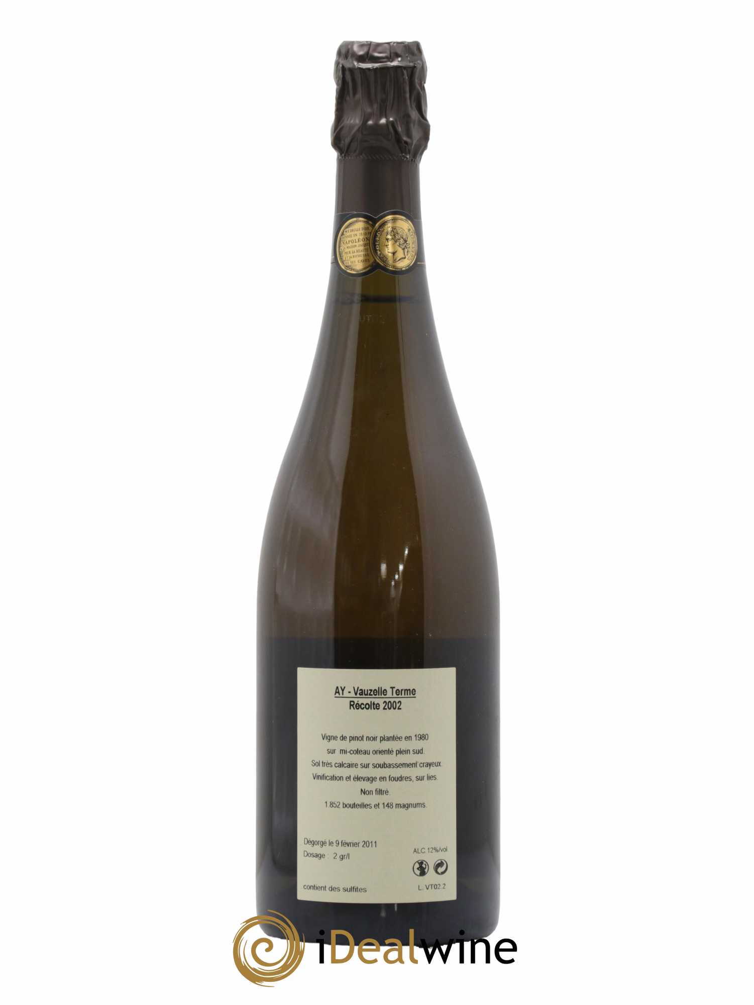 Aÿ Vauzelle Terme Jacquesson  2002 - Lot de 1 Bouteille