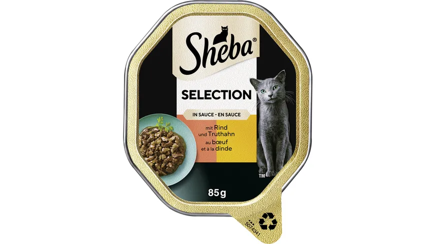 SHEBA® Schale Selection in Sauce mit Rinderhäppchen 85g 85 g